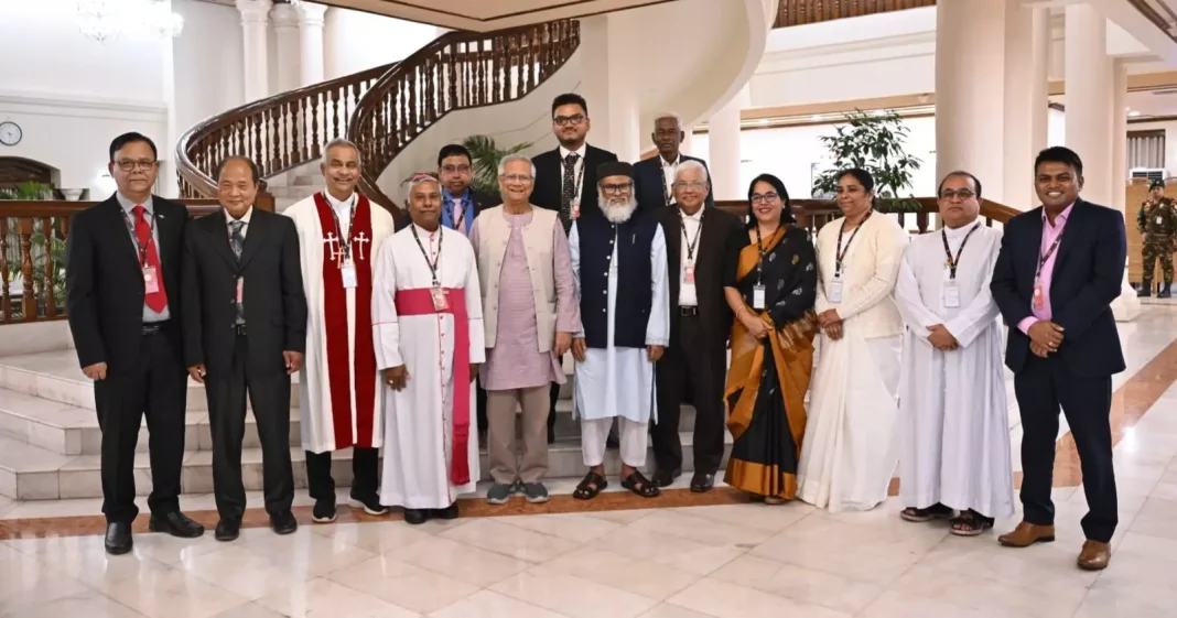 CA Yunus exchanges Christmas greetings with Christian community leaders