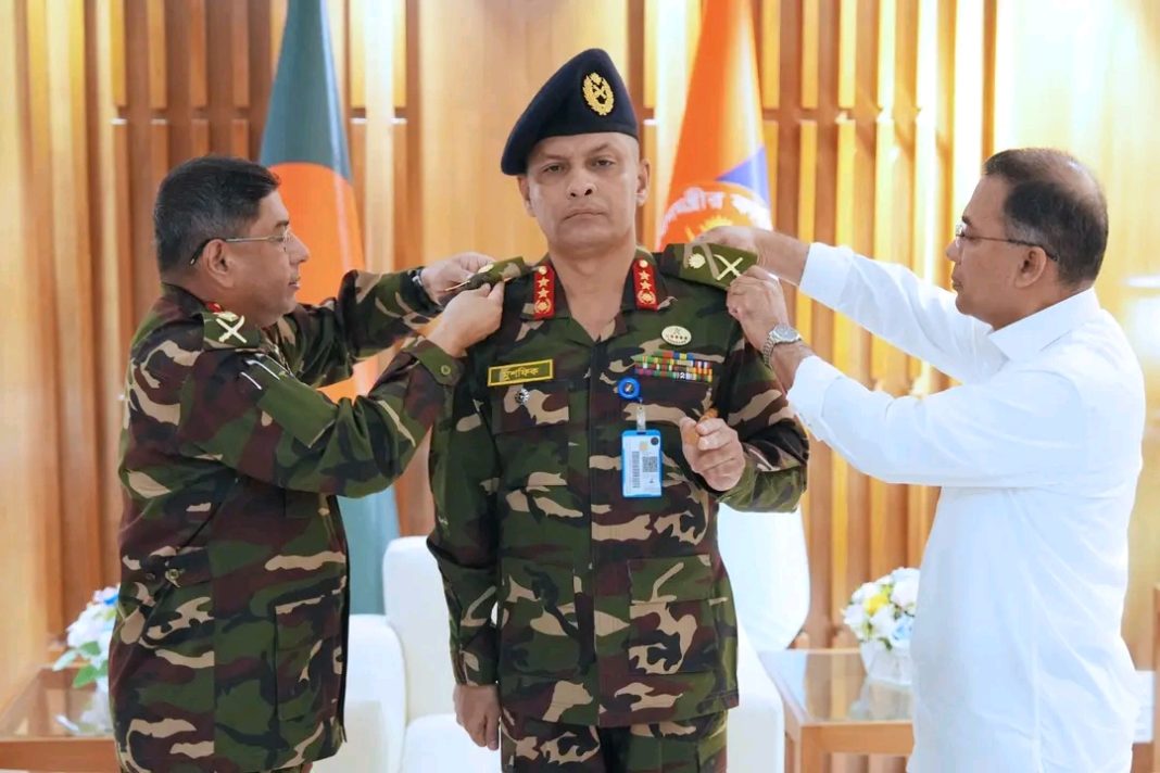 PSO AFD adored by Lieutenant General Mushfiqur Rahaman PSO AFD adored by Lieutenant General Mushfiqur Rahaman